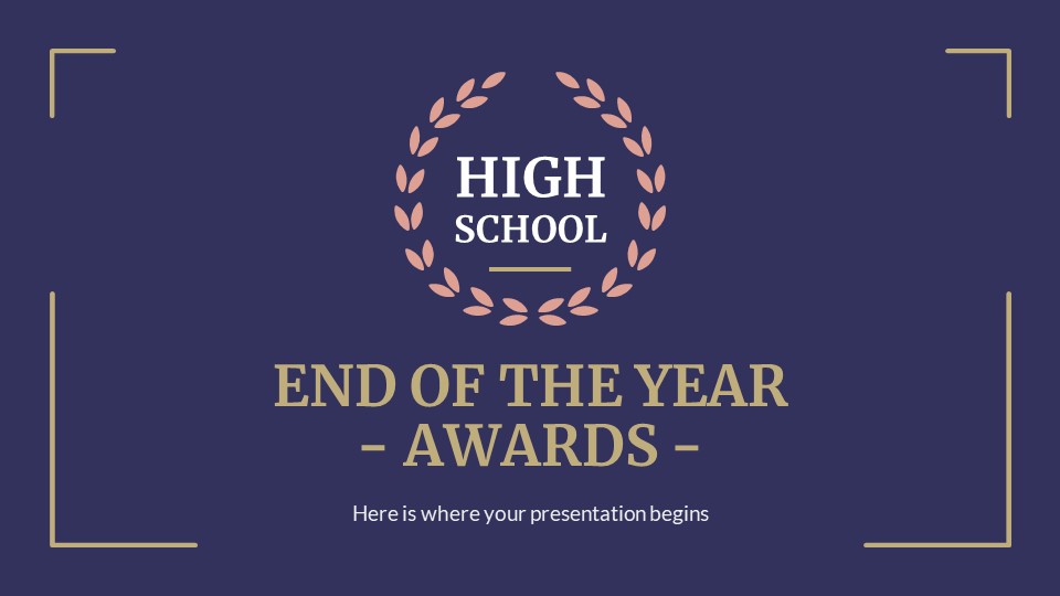 High School End Of Year Awards