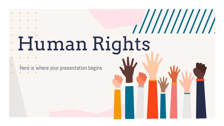 Human Rights Lesson PowerPoint Template