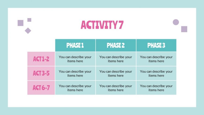 Online Course Daily Activities Template
