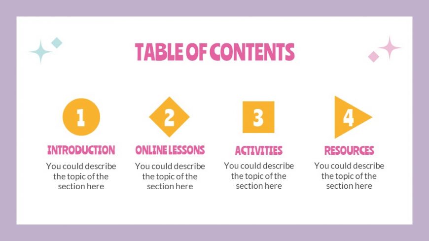 Online Course Daily Activities Template