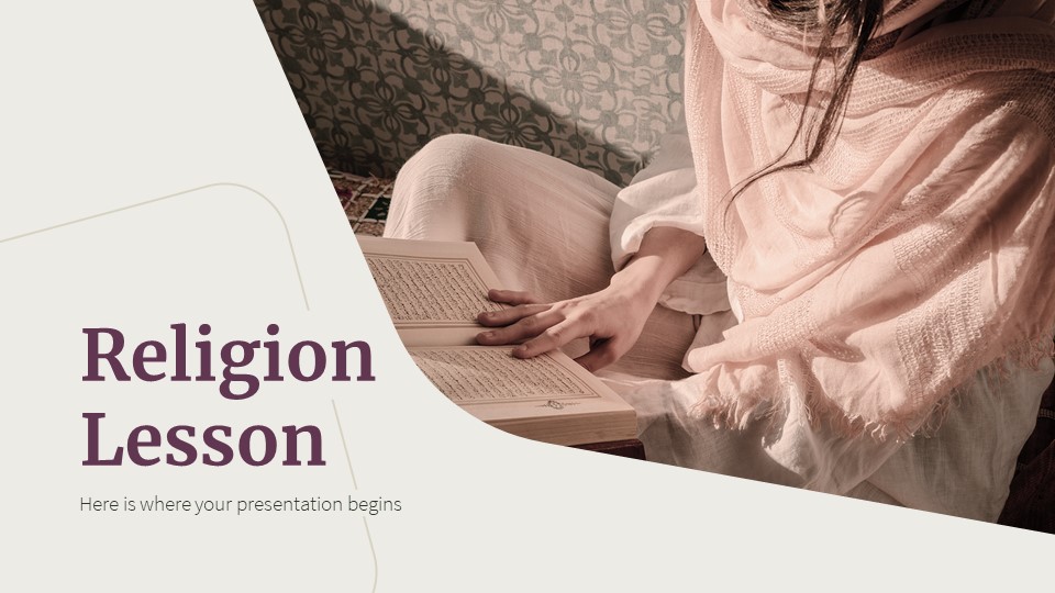 Religion Lesson PowerPoint Template