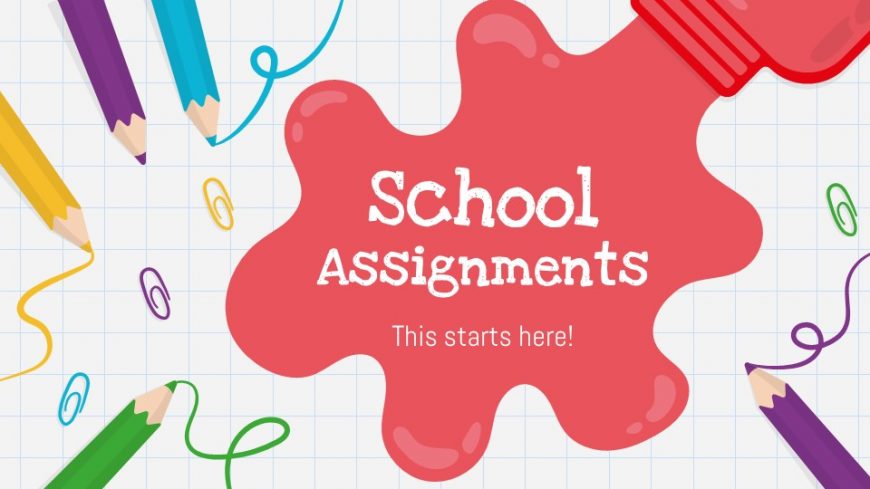 School Assignments PowerPoint Template