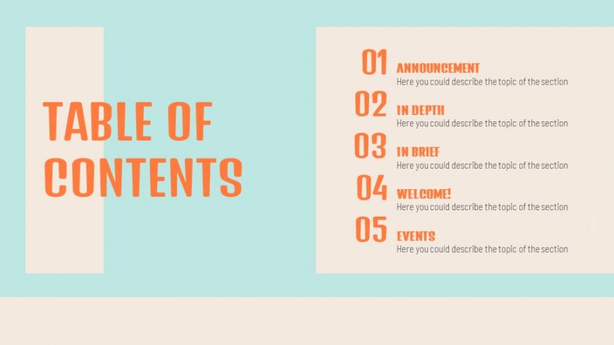 School Newsletter PowerPoint Template