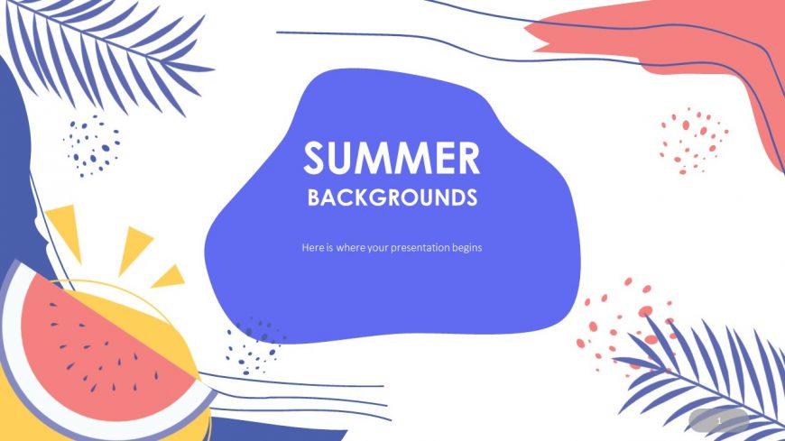 Free Summer Background Template for PowerPoint & Google Slides