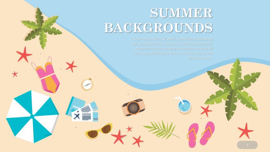 Summer Background Template