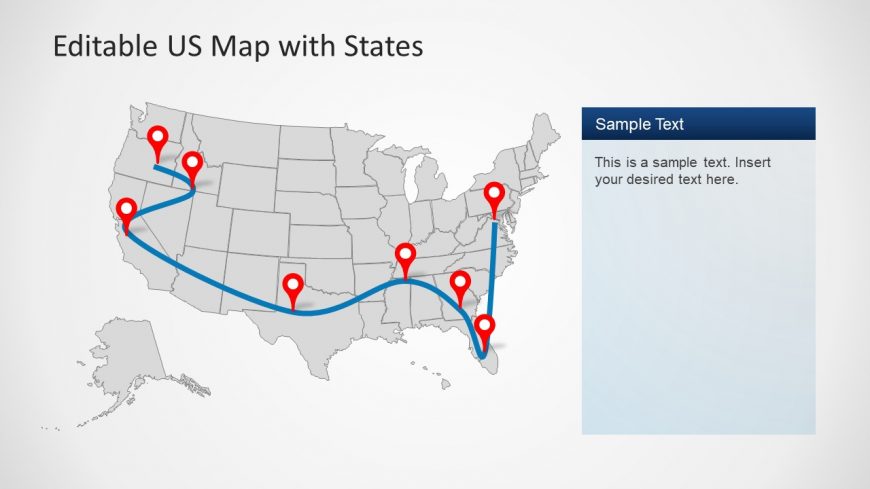 US Map PowerPoint Template
