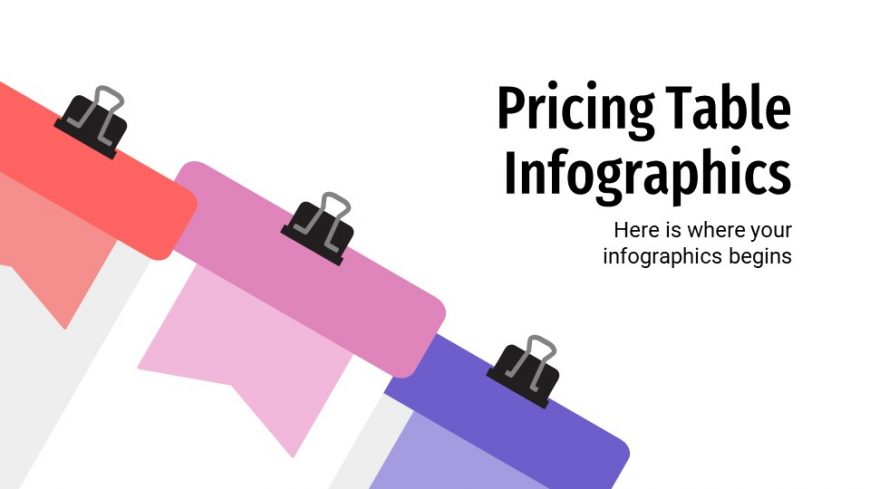 Pricing Table Infographics