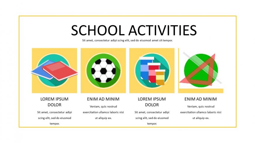 Back to School Yellow Cartoon