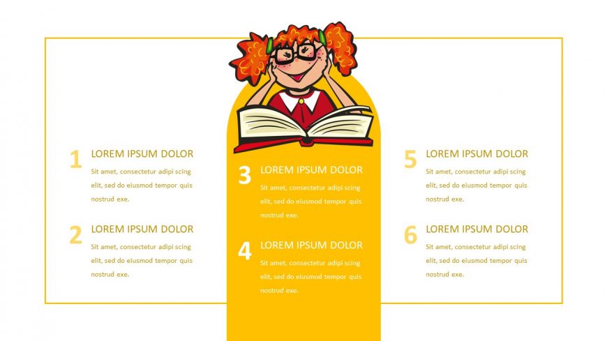 Back to School Yellow Cartoon