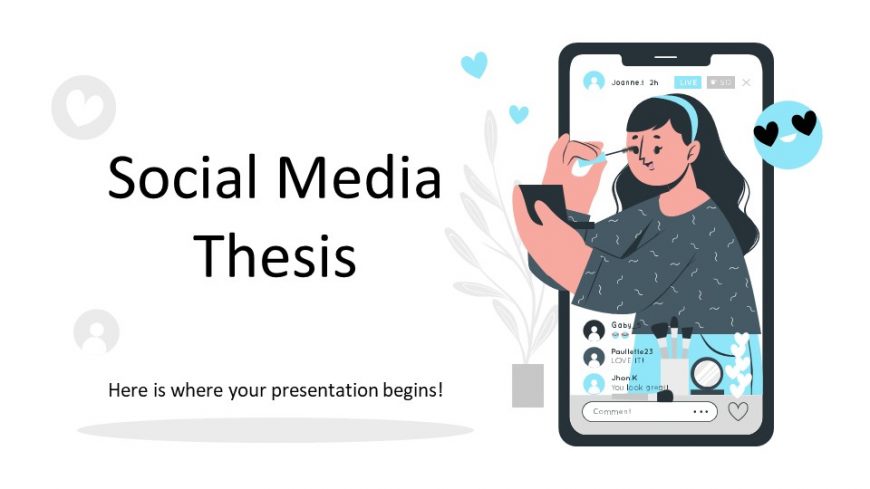Social Media Thesis PowerPoint Template
