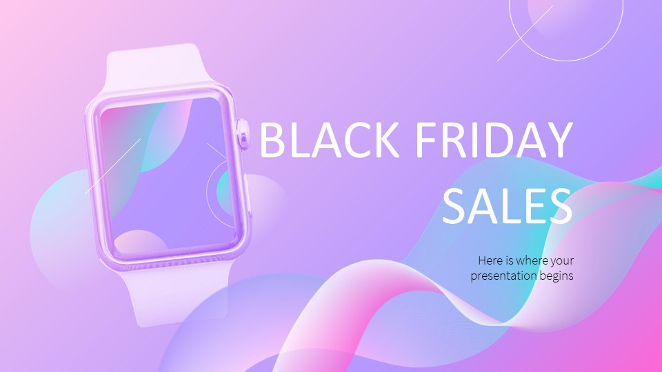 Colorful Black Friday Sales PowerPoint Template