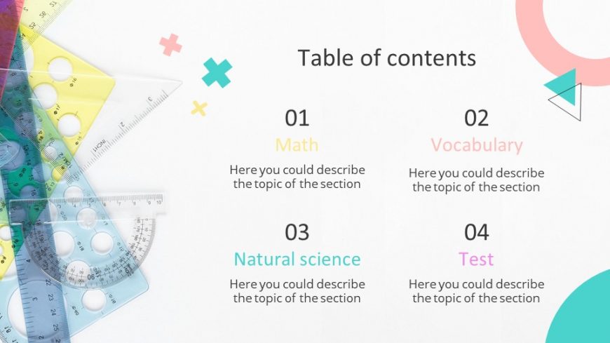 Elementary Activities Lesson PowerPoint Template