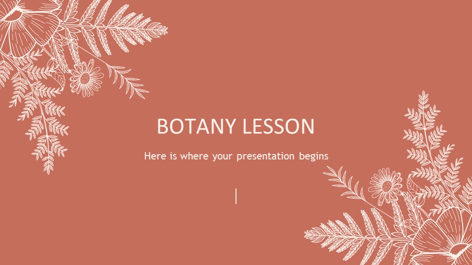 Botany Lesson PowerPoint Template