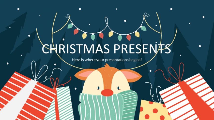 Christmas Presents PowerPoint Template