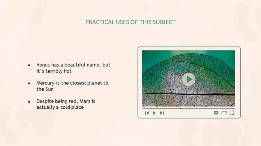 Green Botany Lesson PowerPoint Template