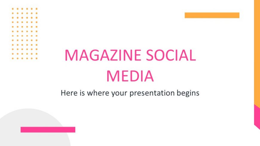 Magazine Social Media PowerPoint Template