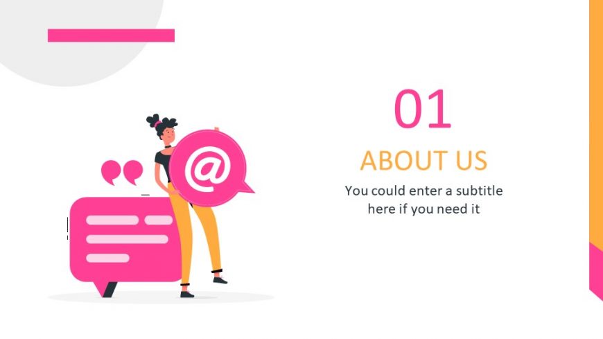 Magazine Social Media PowerPoint Template