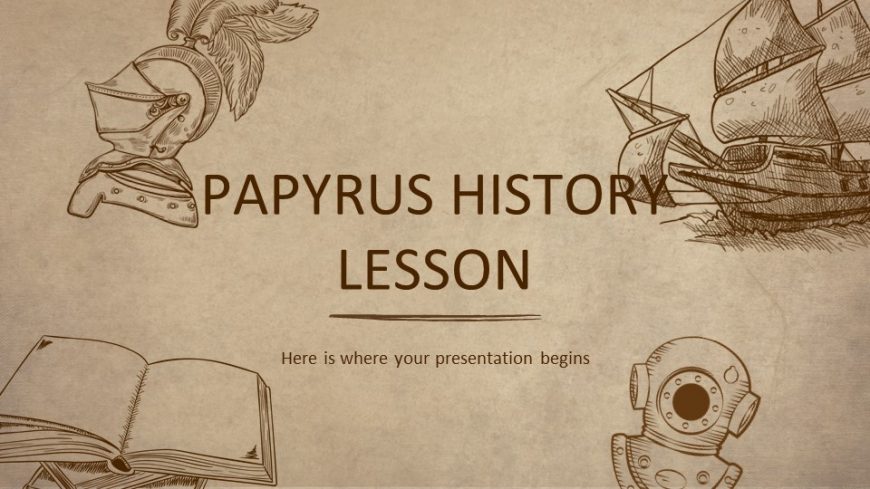 Papyrus History Lesson PowerPoint Template