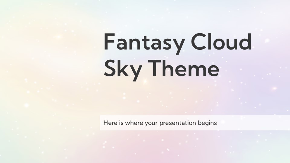 Fantasy Cloud Sky Theme
