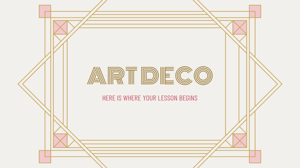 Art Deco Lesson Powerpoint Template1