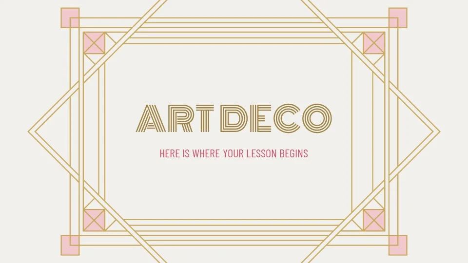 Art Deco Lesson Powerpoint Template1