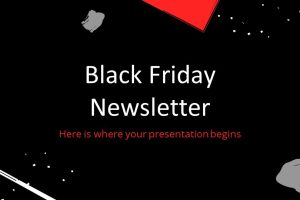 Black Friday Newsletter PowerPoint Template