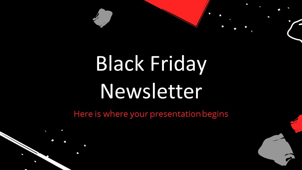 Black Friday Newsletter PowerPoint Template1