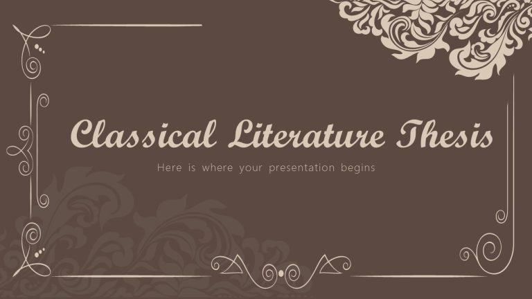 Classical Literature Thesis Powerpoint Template