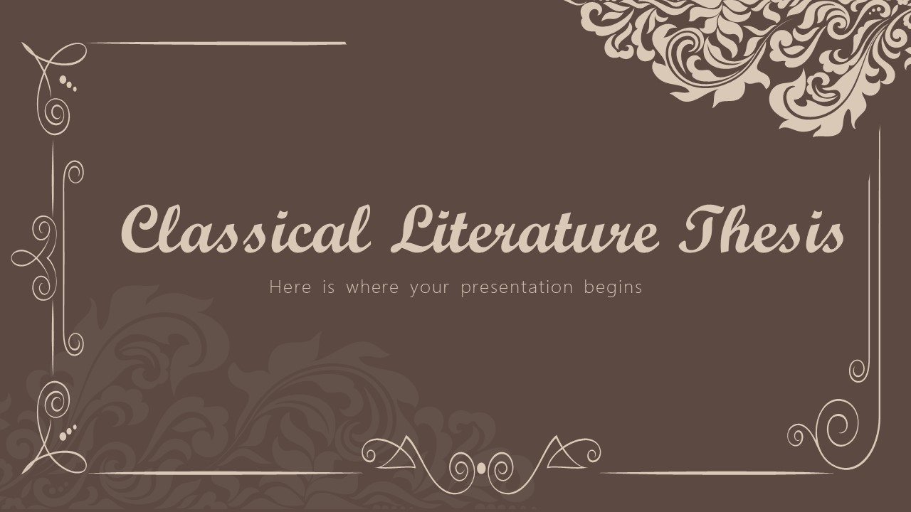 Classical Literature Thesis1