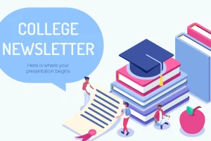 College Newsletter Powerpoint Template