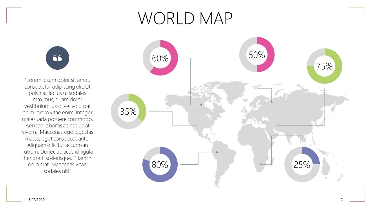 Colorful World Map Template2