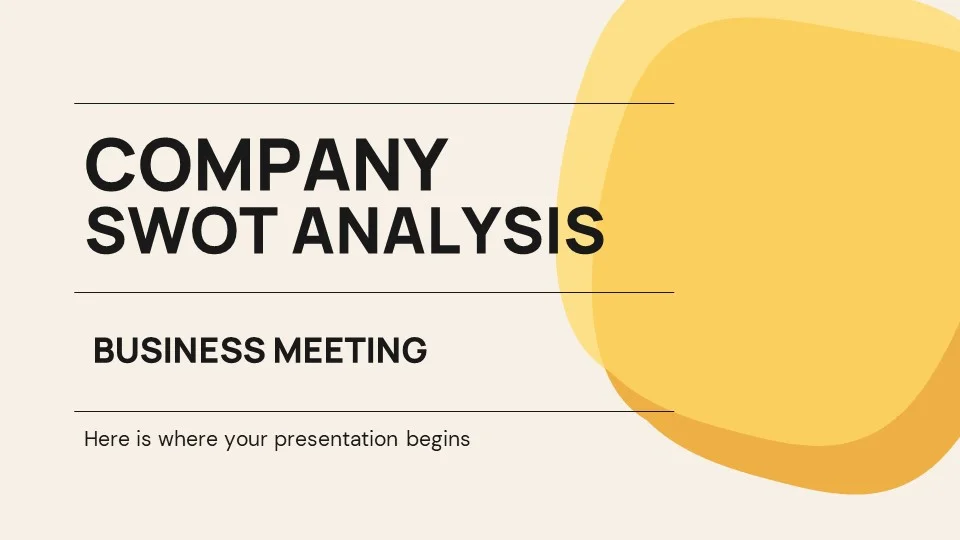 Company SWOT Analysis Business Meeting1