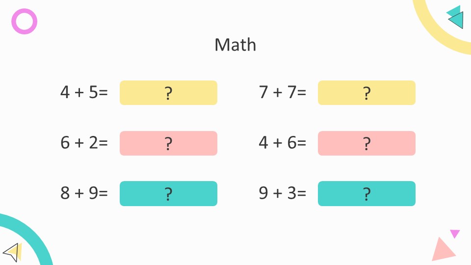 Elementary Activities PowerPoint Template23