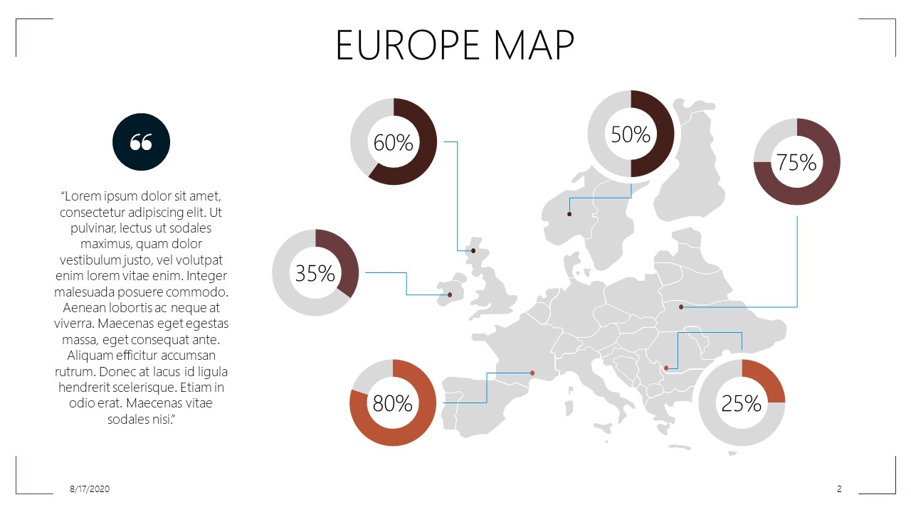 Europe Map Template2