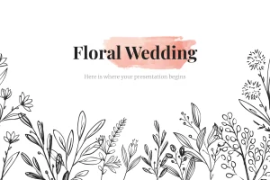 Floral Wedding Powerpoint Template