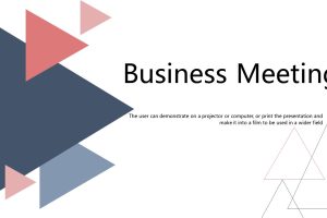 Geometric Business Meeting PowerPoint Template