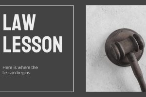 Law Lesson PowerPoint Template