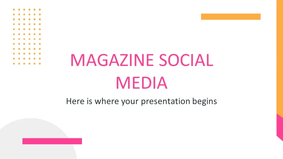 Magazine Social Media PowerPoint Template1