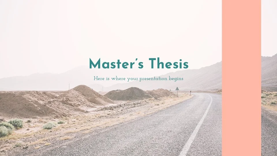 Master's Thesis Pink PowerPoint Template1