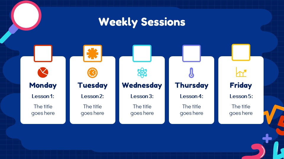 Math Weekly Lesson Plan PowerPoint Template8