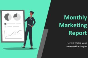 Monthly Marketing Report PowerPoint Template
