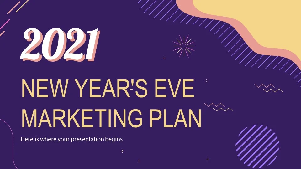New Year's Eve Marketing Plan PowerPoint Template1