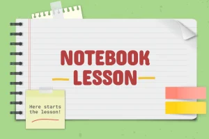 Notebook Lesson Plan Powerpoint Template