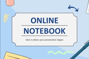 Online Notebook PowerPoint Template