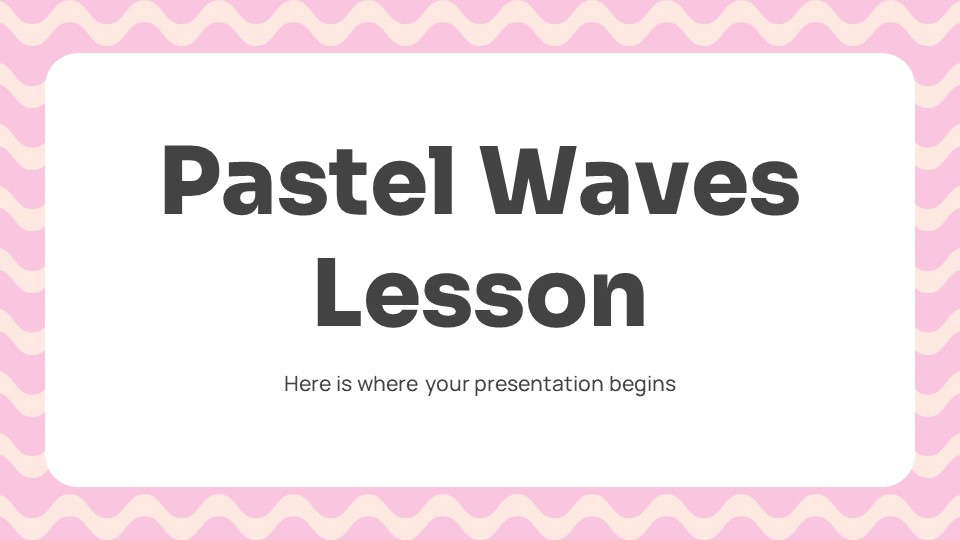 Pastel Waves Lesson1