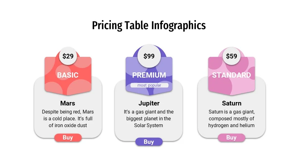 Pricing Table Infographics3