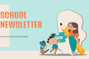 School Newsletter PowerPoint Template