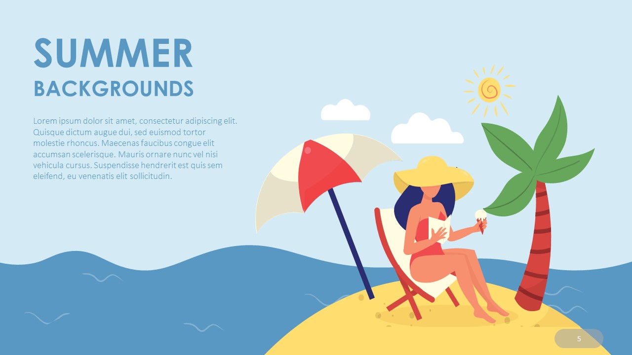 Summer Background Template5