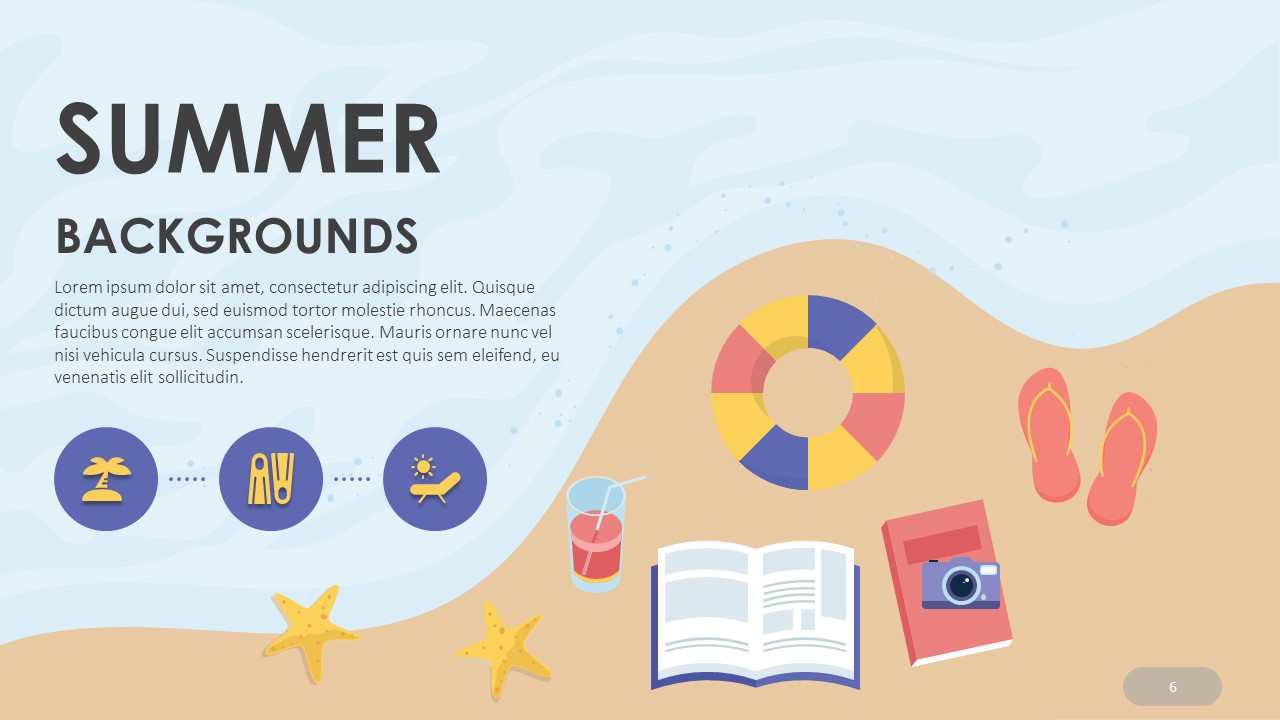 Summer Background Template6