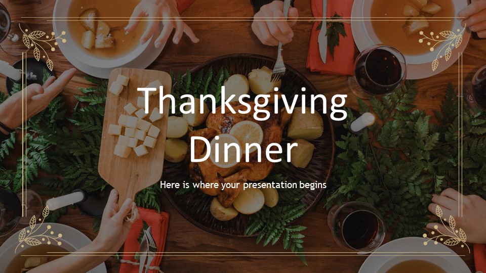 Thanksgiving Dinner PowerPoint Template1